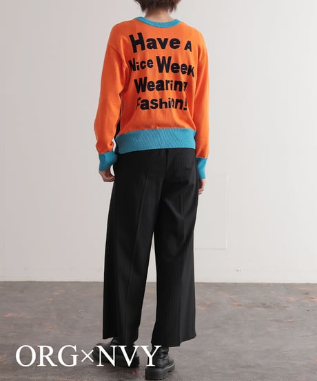 【R2403-BLN726】Intarsia knit (1740834)