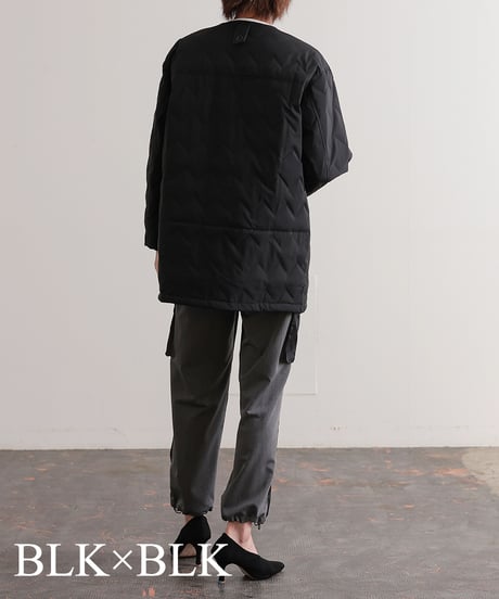 【R2303-DMJ543】Medium no collar down coat (2260009)