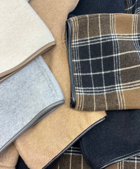 【R2503-RPO826】 Reversible wool poncho coat（1680046）