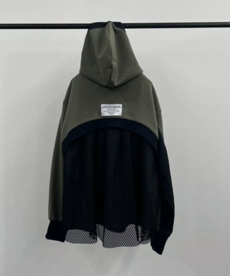 【R2601-BMP916】 Back mesh hoodie（1741022）