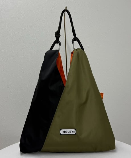 【R2501-TFB43】Bicolot triangle bag with frills (1740976)