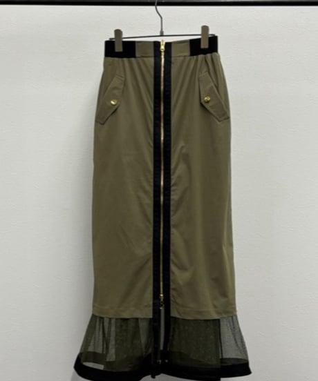 【R2501-RSK806】Reversible mesh skirt (1740922)
