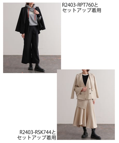 【R2403-SJK743】Tailor collar shoulder jacket（1740861）
