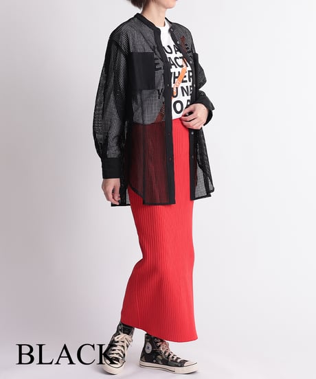 【R2403-TSH742】Mesh shirt (1740829)