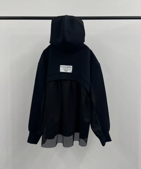 【R2601-BMP916】 Back mesh hoodie（1741022）