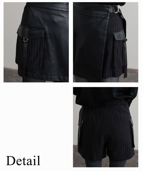 【R2403-LSP697】Wrap pants (1740808)