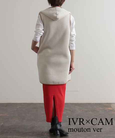 【R2303-RBV529】Reversible boa vest (1680028)