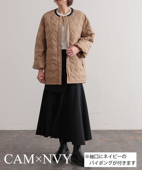 【R2303-DMJ543】Medium no collar down coat (2260009)