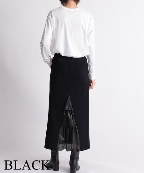 【R2403-BFS715】Back punching skirt with frills (1740840)