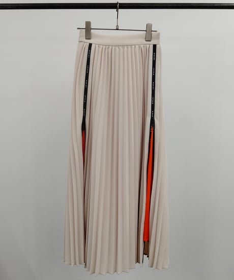 【R2601-ZSK954】 Logo zip pleats skirt（1741067）