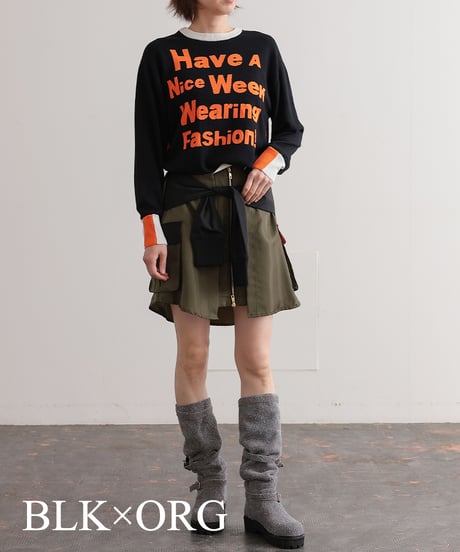 【R2403-BLN726】Intarsia knit (1740834)