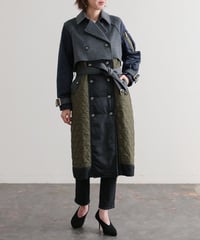 【R2403-DTC740】Docking long trench coat (1680042)