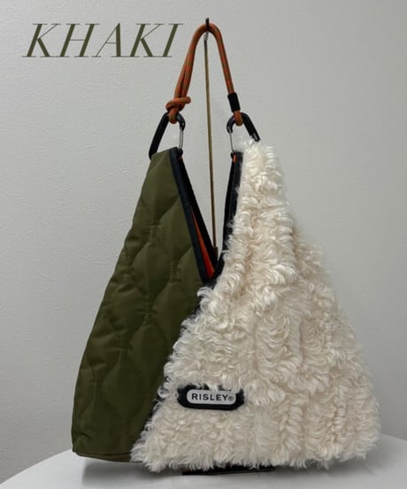 【R2503-FQB40】Triangle fur quilt bag（1740980）