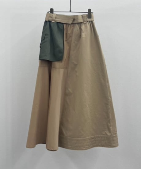 【R2601-LSK923】 Asymmetric military skirt (1741030)