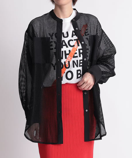 【R2403-TSH742】Mesh shirt (1740829)