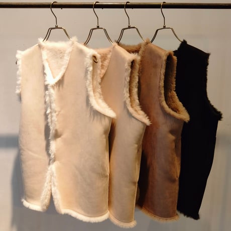【RISLEY】Rabbit style eco fur reversible vest (1680035)