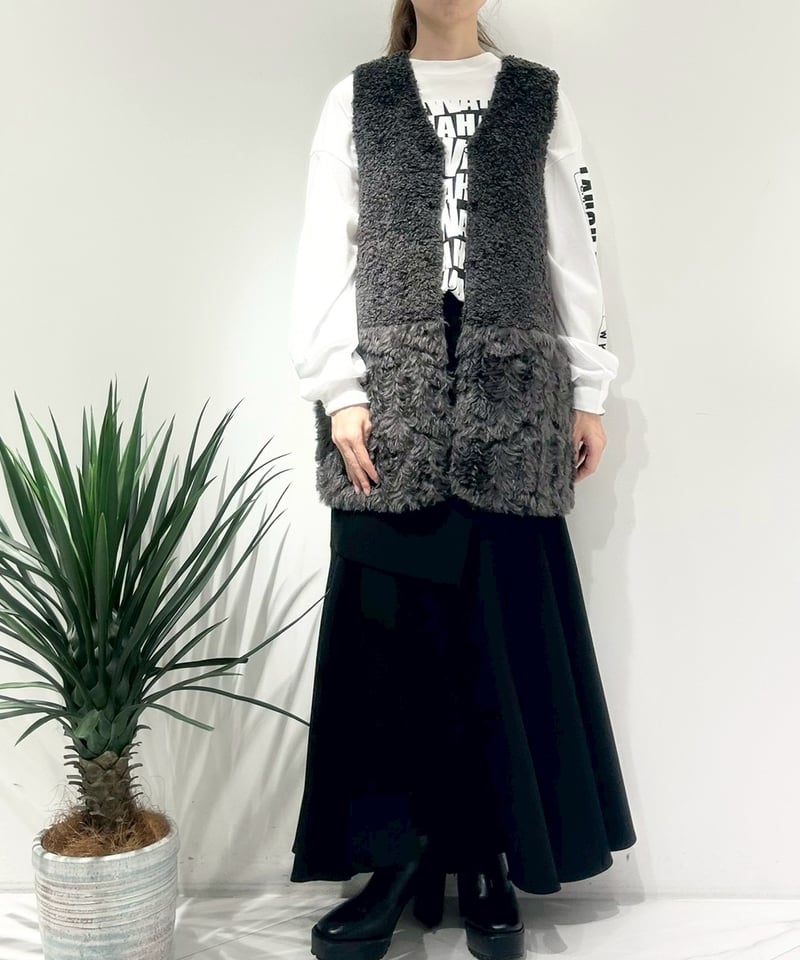R2503-RFV830】 Reversible fur vest（1680049） | R