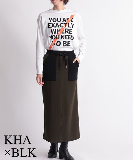 【R2403-BFS715】Back punching skirt with frills (1740840)