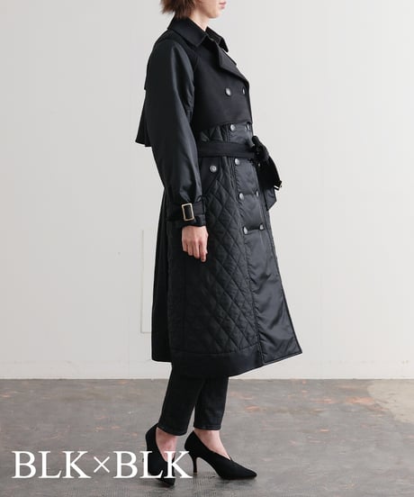 【R2403-DTC740】Docking long trench coat (1680042)
