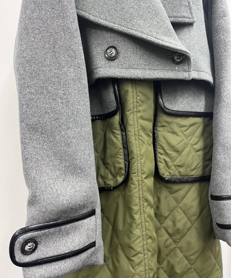 【R2503-QLT898】 Quilted long coat（1680060）