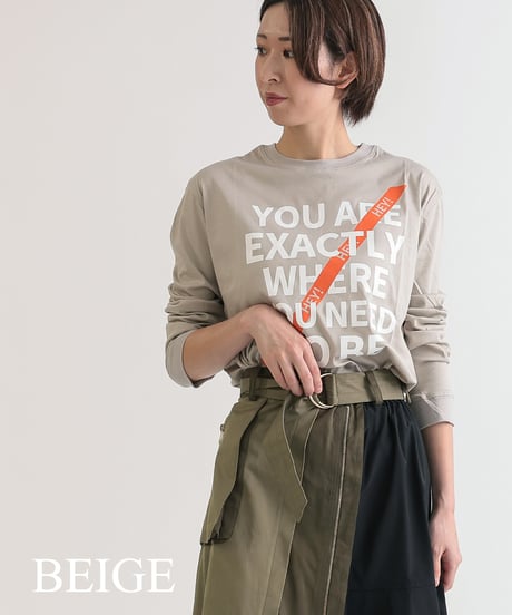 【R2403-LLT690】Logo long sleeve T-shirt (1740813)