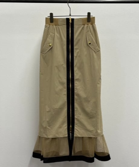 【R2501-RSK806】Reversible mesh skirt (1740922)