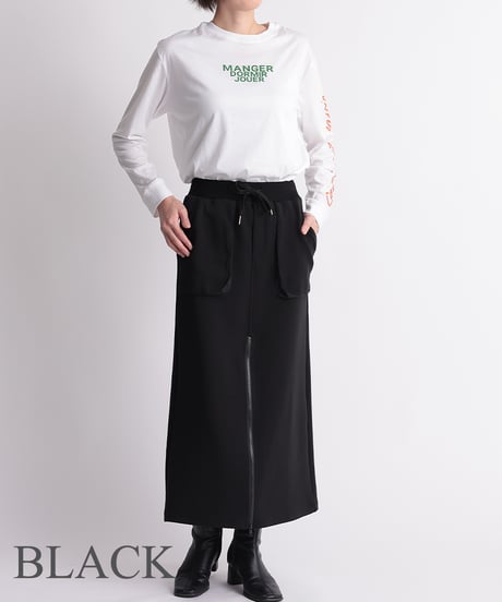 【R2401-MSK585】Front zip tight skirt (1740711)