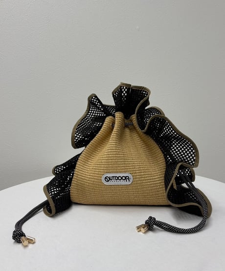 【R2501-BFB32】Ruffled basket bag（1740889）