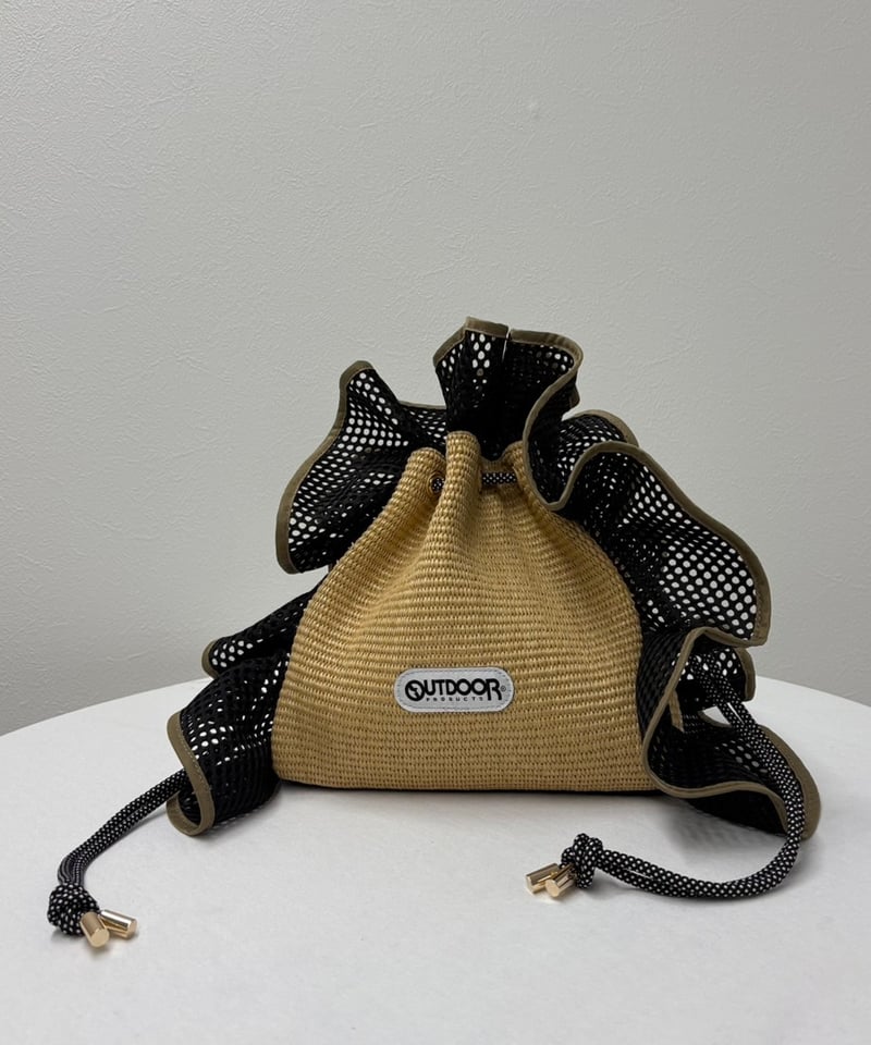 最終値下げ♡RISLEY♡outdoor♡Ruffled basket bag 最終値下げ♡RISLEY♡outdoor♡Ruffled basket bag 最終値下げ