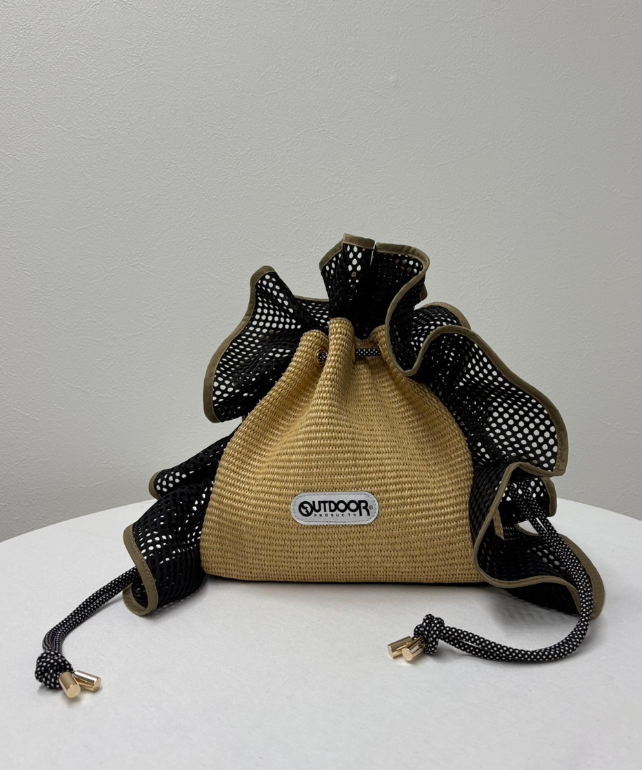 最終値下げ♡RISLEY♡outdoor♡Ruffled basket bag 最終値下げ♡RISLEY♡outdoor♡Ruffled basket bag
