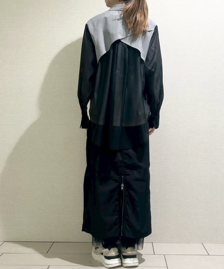 【R2601-LJK926】 Layered sheer jacket (1741033）