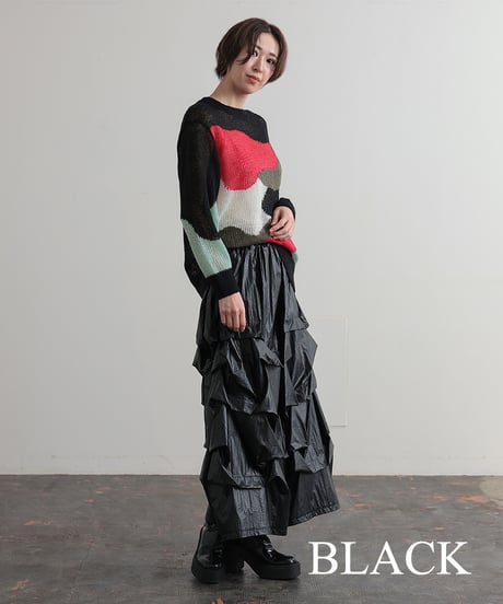 【R2403-CNT677】Intarsia knit (1740815)