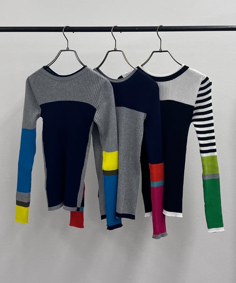 【R2601-BNT918】 Bicolor 2 way knit（1741035）