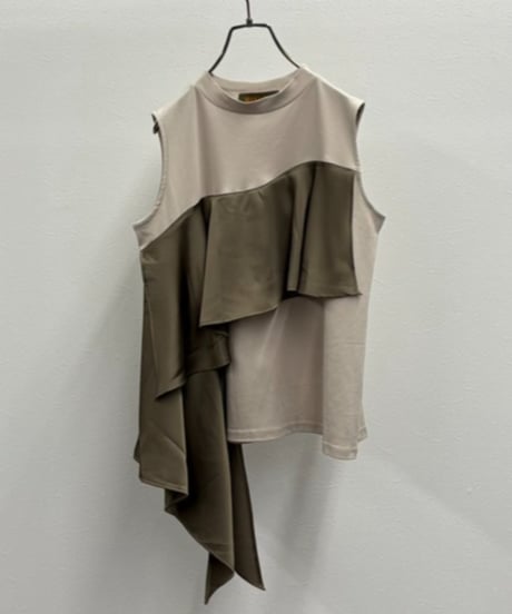 【R2501-FHC814】Frill high neck cut and sew（1740931）