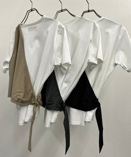 【R2401-BCS653】Cut and sew with bustier (1740765)