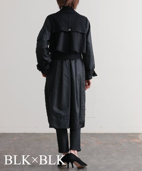 【R2403-DTC740】Docking long trench coat (1680042)