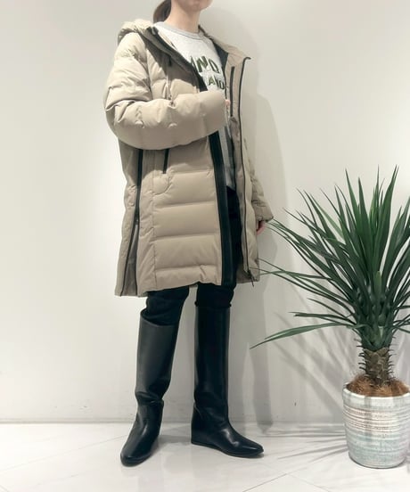 【R2403-LDJ682】 Long seamless down jacket (1680037）