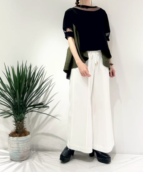 【R2601-BPC933】 Back pleated top (1741058）