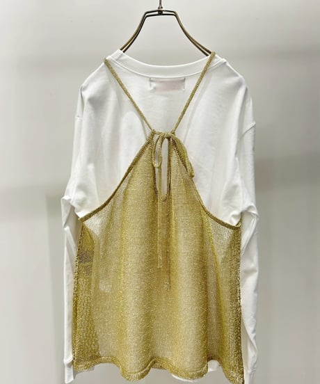 【R2501-MNT787】Lame thread camisole (1740902)