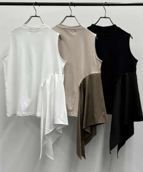【R2501-FHC814】Frill high neck cut and sew（1740931）