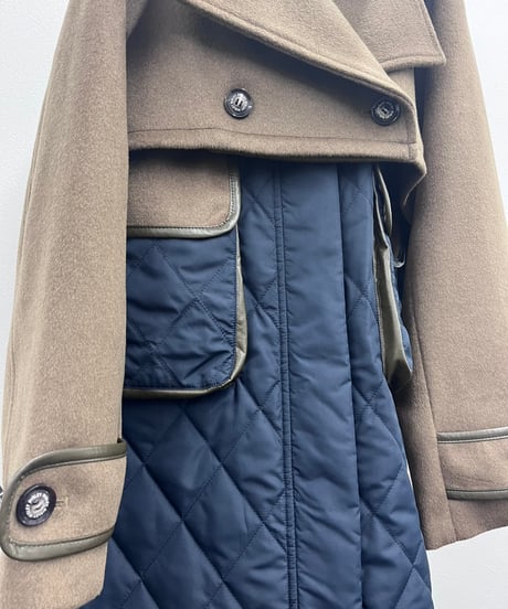 【R2503-QLT898】 Quilted long coat（1680060）