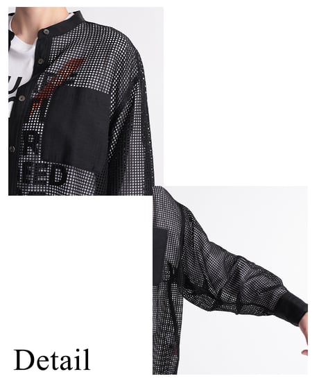 【R2403-TSH742】Mesh shirt (1740829)