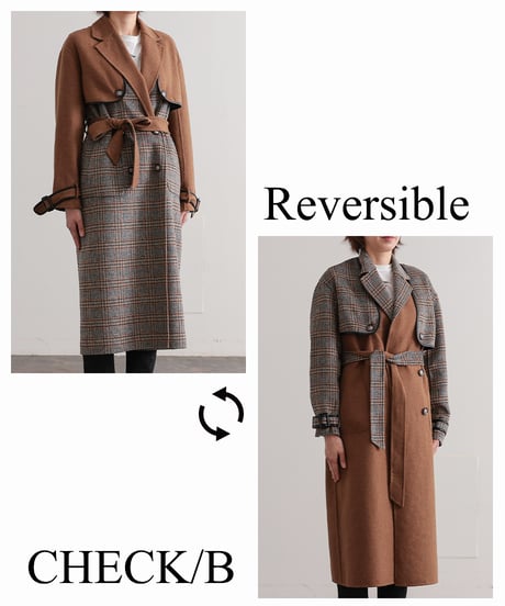 【R2403-REC684】Reversible ensemble coat (1680039)