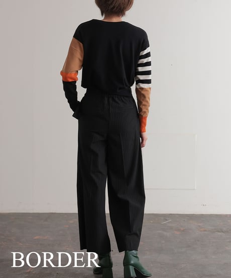 【R2403-BPO733】Bicolor knit (1740837)