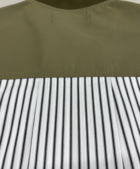 【R2501-MOP749】Front zip shirt (1740875)