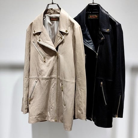 【RISLEY】Lamb leather riders jacket half　(1680020)