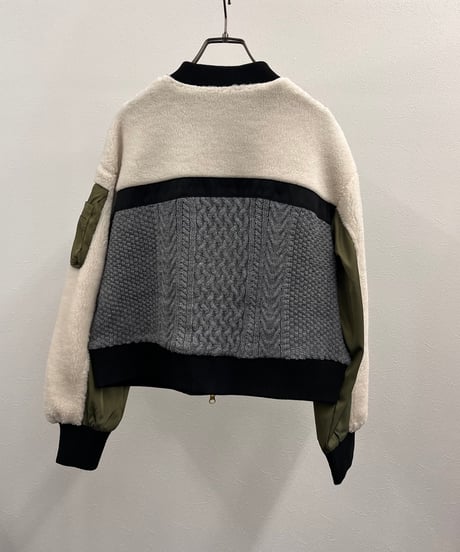 【R2403-DNB724】Docking knit  blouson (1740832)