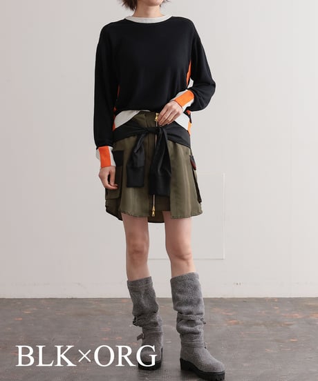 【R2403-BLN726】Intarsia knit (1740834)