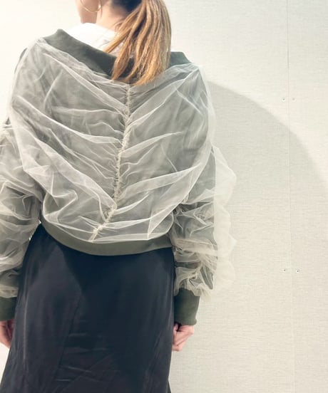 【R2601ｰRBZ929】 Reversible tulle blouson (1741045)
