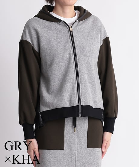 【R2403-BFP714】Back punching hoodie with frills (1740839)